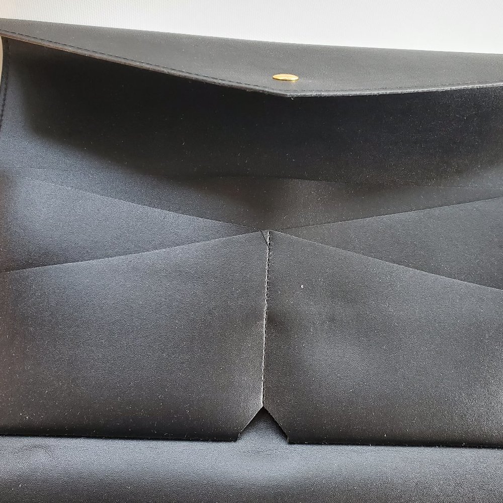 Glass Ladder & Co Megan Portfolio Clutch Black Women Casual Business Work - Picture 5 of 8